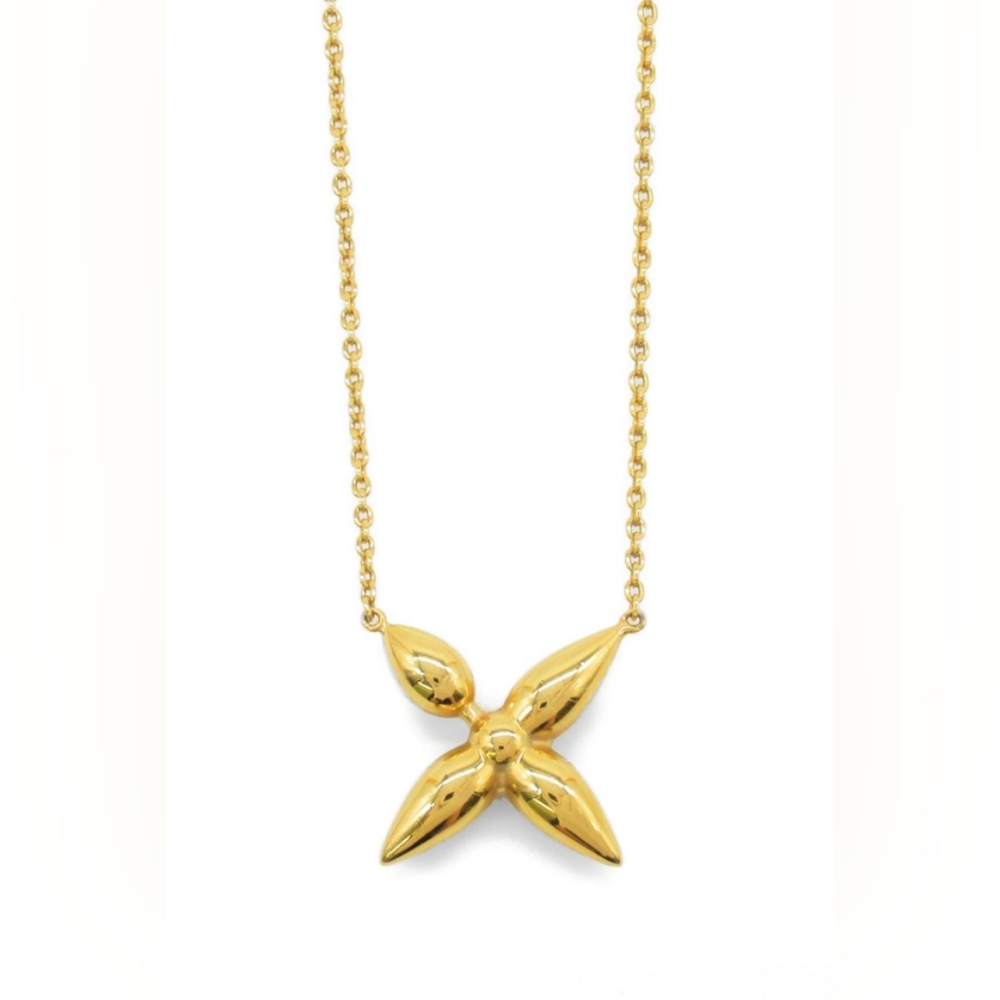 BNIB!!! Louis Vuitton Louisette Pendant Necklace MONOGRAM GOLD LV Authenticated - Picture 10 of 16